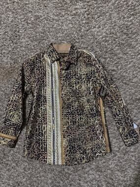 Toddler Pavini Buchon Long Sleeve Button Down Shirt 6